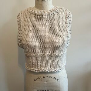 Chunky Knit Sleeveless Sweater
